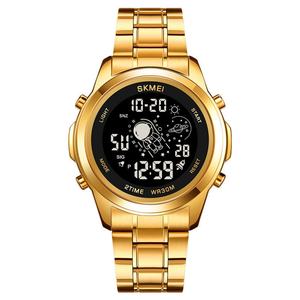 Montre-bracelet électronique Skmei, nouveau design, dessin animé, polyvalente, sportive, étanche, bracelet en acier inoxydable, chronographe pour étudiants - Product Image 2