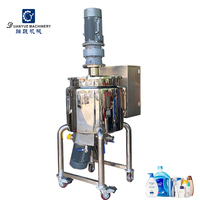 Cuve de mélange chauffante en acier inoxydable 100L 500L 1000L 5000L avec homogénéisateur pour shampoing, savon liquide et détergent
