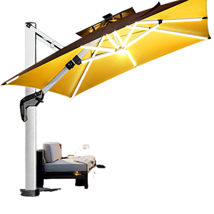 Sombrilla de <span class=keywords><strong>Patio</strong></span> de Alta Calidad con Luces LED Solares Parasol Grande Tipo Romano para Exteriores Sombrilla de Mercado - Product Image 1