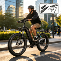 Vélo de montagne électrique moderne et élégant pour adultes, confortable et robuste, idéal pour les sorties en plein air et les voyages de week-end.