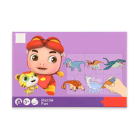 Puzzle amusant pour enfants Graffiti thème personnalisé 3D Jigsaw Puzzle en bois pour enfants boîte jeux avec stylo à eau réutilisable