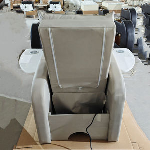 Sièges d'équipement pour ongles de luxe Foot Spa <span class=keywords><strong>Fauteuil</strong></span> de manucure de massage blanc <span class=keywords><strong>Fauteuil</strong></span> de pédicure pour spa électrique inclinable pour salon de manucure - Product Image 4