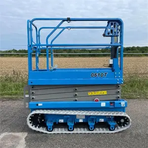 20FT 25FT 250KG Electric Tracked Scissor Lift Hydraulic Mobile Crawler Scissor Lift For Sale