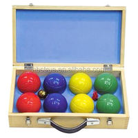 Ensemble de jeux de sports de plein air personnalisable conçu en usine 6pcs/8pcs Bocce Ball Boule De Pétanque Acier de haute qualité Bon pour la vente