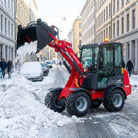 Mini-chargeuse sur pneus Landward W1160, chargeuse frontale compacte, chargeuse agricole diesel avec système hydraulique