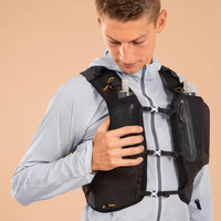 Gilet réfléchissant unisexe avec système d'hydratation réglable, durable, léger, écologique, pour la course en toutes saisons, avec porte-bouteille