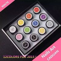 Gel de peinture pour nail art professionnel Caixuan, 12 couleurs, gel pour artiste des ongles, kit de gel de peinture