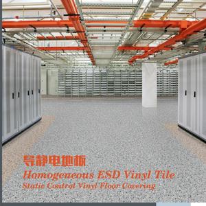 Suelo de Vinilo Antiestático de Carbono Conductivo con Recubrimiento UV de 2m*20m para Centro de Procesamiento de Datos - Product Image 3