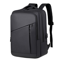 Sac à dos pour ordinateur portable de voyage avec logo personnalisé, sac de voyage décontracté de grande capacité, sac à dos pour étudiants avec USB