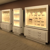 Présentoir en bois pour lunettes de soleil, vitrine de magasin d'optique, étagère personnalisée pour lunettes, décoration de magasin, armoire de présentation de lunettes