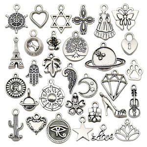 Pabrik langsung perak kuno aksesoris Tibet gelang Diy hexagram Turret Alloy Set - Product Image 1