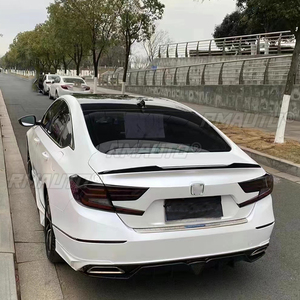 Aileron de coffre arrière style V Sport pour Honda Accord 2018 19 20, en ABS noir carbone, accessoires de tuning extérieur - Product Image 4