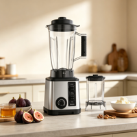 Blender électrique avec boîtier en acier inoxydable, presse-agrumes et moulin à noix 2 en 1 pour la maison
