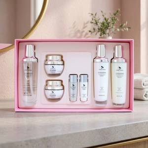 Soins de la peau hydratants au collagène hydrolysé coréen 5 pièces pour femmes avec extraits botaniques raffermissant éclaircissant peau hydratée - Product Image 6
