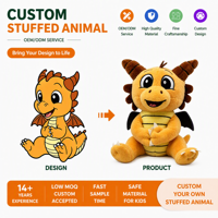 Offre Spéciale : Peluches Dragon Personnalisées – Transformez Votre Propre Conception en Jouets en Peluche pour Bébés et Enfants