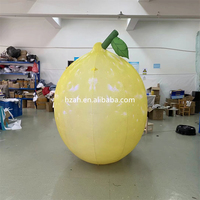 Citron gonflable géant limonade aux fruits avec lumière LED pour la publicité