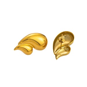 ต่างหูสแตนเลสชุบทอง 18K รูปทรงหยดน้ำสำหรับผู้หญิงของขวัญเครื่องประดับแฟชั่นอุปกรณ์เสริม - Product Image 5