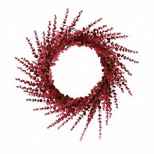 Guirnalda Navideña de Plástico Roja con <span class=keywords><strong>Colgante</strong></span> de Viento, Decoración para el Hogar, Porche, <span class=keywords><strong>Chimenea</strong></span>, Simulación - Product Image 1