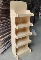 Support d'affichage en bois personnalisé, en contreplaqué, portable, facile à installer, pour les magasins, les supermarchés