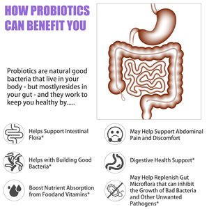 Capsules de prébiotiques et d'enzymes digestives personnalisées avec complexe de fruits et légumes pour soutenir la flore intestinale - Product Image 5