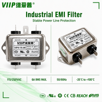 Filtre EMI CA VIIP VIP4-1A-06(B041Q0832) 6A 250VAC, module d'entrée d'alimentation IEC à montage sur panneau pour la mesure des appareils électroniques