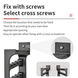 Soporte <span class=keywords><strong>de</strong></span> Pared para Arco y Flecha, Ahorra Espacio, para Almacenamiento <span class=keywords><strong>de</strong></span> Arcos Recurvos y Compuestos, Exhibición en Casa o Tienda - Product Image 5