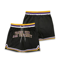 Pantalones cortos deportivos personalizados, diseño bordado, logotipo y nombre, pantalones cortos de baloncesto de malla de doble capa