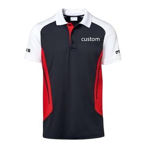 New Arrival Color <b>Block</b> Racing Team Polo Custom Sponsor Logo Printed High Quality Quick Dry Polo For Race Competition Street - Product Image 1