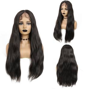 X-TRESS Tendance Gris Naturel <span class=keywords><strong>Ondulé</strong></span> Synthétique Dentelle Avant Perruque de Cheveux <span class=keywords><strong>Coiffure</strong></span> De Mode 25 Pouces Longue Perruque Avec Des Cheveux de Bébé Pour Les Femmes - Product Image 1