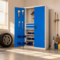 Armoire à outils de réparation automobile fournie par l'usine avec des doublures antidérapantes pour un rangement organisé des tiroirs