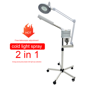 2026 Adjustment Facial <b>Steamer</b> Ionic Ozone Facial <b>Steamer</b> with Lamp Ring Light Mist Function Stand for Home Salon Spa Skin - Product Image 2