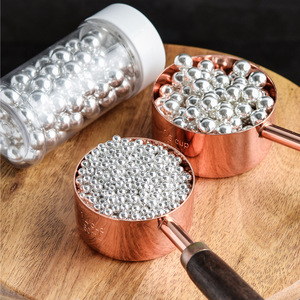 Hala HyFine Solid Brown Black White Matte <strong>Gold</strong> Sugar Pearls <strong>Cake</strong> <strong>Sprinkles</strong> Food Decoration - Product Image 3