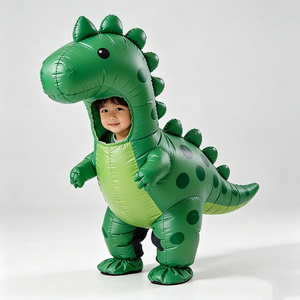2026 OEM ODM Customized Halloween Inflatable <b>Dinosaur</b> <b>Costume</b> <b>Kids</b> Fancy <b>Dinosaur</b> Suit Blow up <b>Costume</b> Party Cosplay - Product Image 1