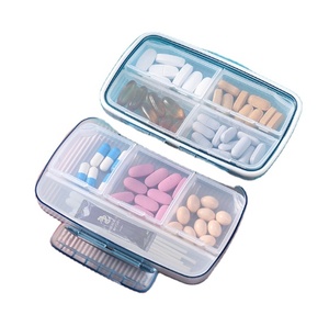 pill box 7days rainbow smart best quality monthly organiser seal eyelashes package bottle empty amber pill box