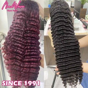 <span class=keywords><strong>Parrucca</strong></span> Lace Front 13x6 Deep Wave - Densità 250% con HD Lace, <span class=keywords><strong>Capelli</strong></span> Umani Vergini al 100% Pre-Piumati, Stile Ricci Senza Colla per Donne - Product Image 2