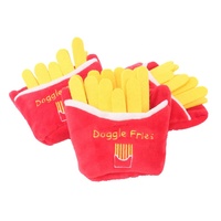 Mignon Pizza Hamburger Steak Crème Glacée Chips Pet Peluche Squeeze Jouet Design Mignon Peluche Chien Jouet