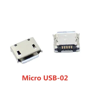 Micro Usb 5 Pins Smt Socket Connector Type B Vrouwelijke Plaatsing Smd Dip Usb Opladen Connectoren