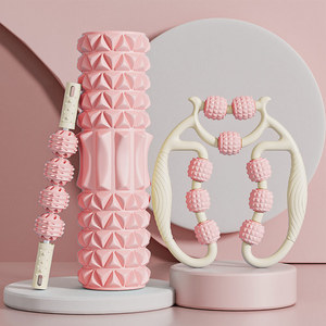 Colore personalizzato ABS mano coscia Master EVA Foam Roller PP Yoga Stick gambe sottili rilassamento <span class=keywords><strong>muscolare</strong></span> gamba <span class=keywords><strong>massaggio</strong></span> di bellezza Set - Product Image 2