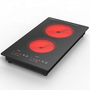 VBGK厨房台面电动双燃烧器热板炊具烹饪炉 - Product Image 1