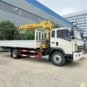รถบรรทุก HOWO 4X2 พร้อมเครนบูมตรง 5 ตัน รถติดเครนพร้อมอุปกรณ์จับย้าย ขาย - Product Image 5