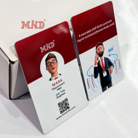 Carte d'employé étudiant en plastique PVC avec impression personnalisée CR80, photo, hologramme intelligent, horloge de pointage