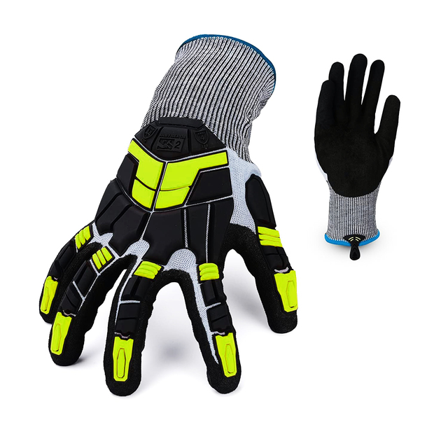 EN388 Anti-impact A4 Cut-Resistant Construction Gloves TPR Nitrile Nylon Safety Working Gloves