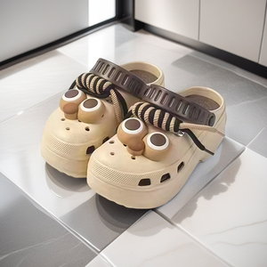 Yearning Women's Student <b>Garden</b> <b>Shoes</b> EVA Upper/Midsole/Lining Breathable Lightweight Eco-Friendly <b>Waterproof</b> Cartoon Buckle - Product Image 4