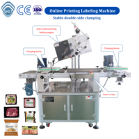 Machine d'étiquetage automatique en ligne SKILT pour barquettes de viande emballées