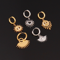 Boucles d'oreilles cerceau tigre léopard Boucles d'oreilles animaux plaqués or 18 carats tendance Vente en gros de gros bijoux tendances Boucles d'oreilles femmes hommes