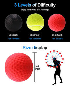 Top One vente en gros vitesse exercice réflexe boxe poinçonnage balle ensemble tête montée bande combat réponse bande pour boxe réflexe - Product Image 4