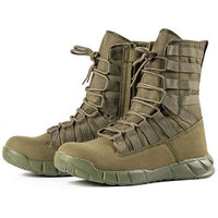 Bottes tactiques de randonnée, chaussures de combat tactiques, chaussures d'entraînement à fermeture éclair latérale, bottes d'opérateur vert coyote, équipement tactique