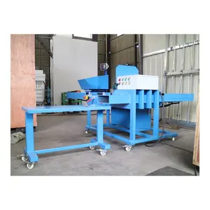 Mesin Baler Bagging Penyapu Lap Hidrolik Mesin Tekstil Trims Bagging Press Baler