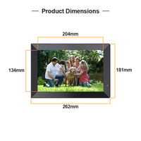 Nouveau Design Prévisions Météo Horloge Affichage de L'heure Frameo App WiFi Smart Cloud Cadre Photo Numérique 7 8 10 15 19 22 32 Pouces