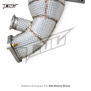 Collecteur d'échappement personnalisé en stock pour <span class=keywords><strong>Alfa</strong></span> <span class=keywords><strong>Romeo</strong></span> <span class=keywords><strong>Giulia</strong></span>/Stelvio 2.0T 2017-2021, en acier inoxydable 304, tuyau d'échappement droit - Product Image 5